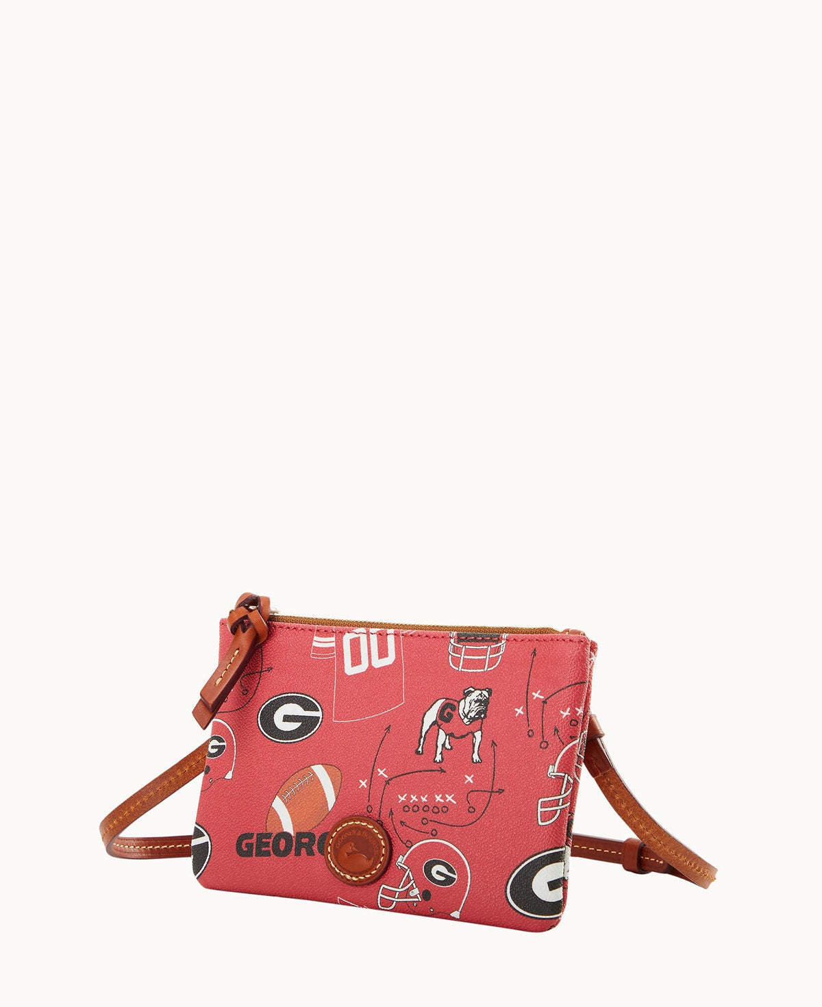 Collegiate University of Georgia Top Zip Crossbody