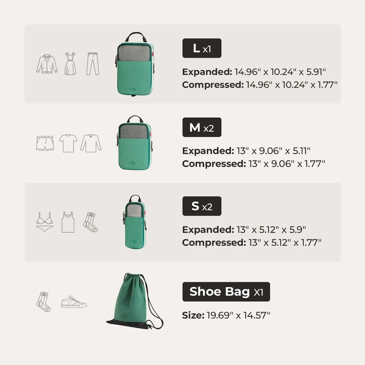 Blast Packing Cubes