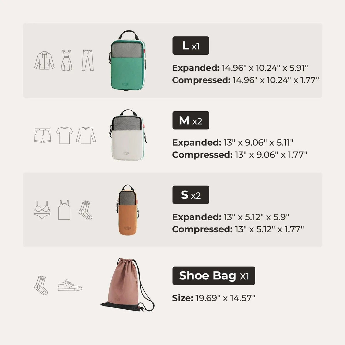 Blast Packing Cubes