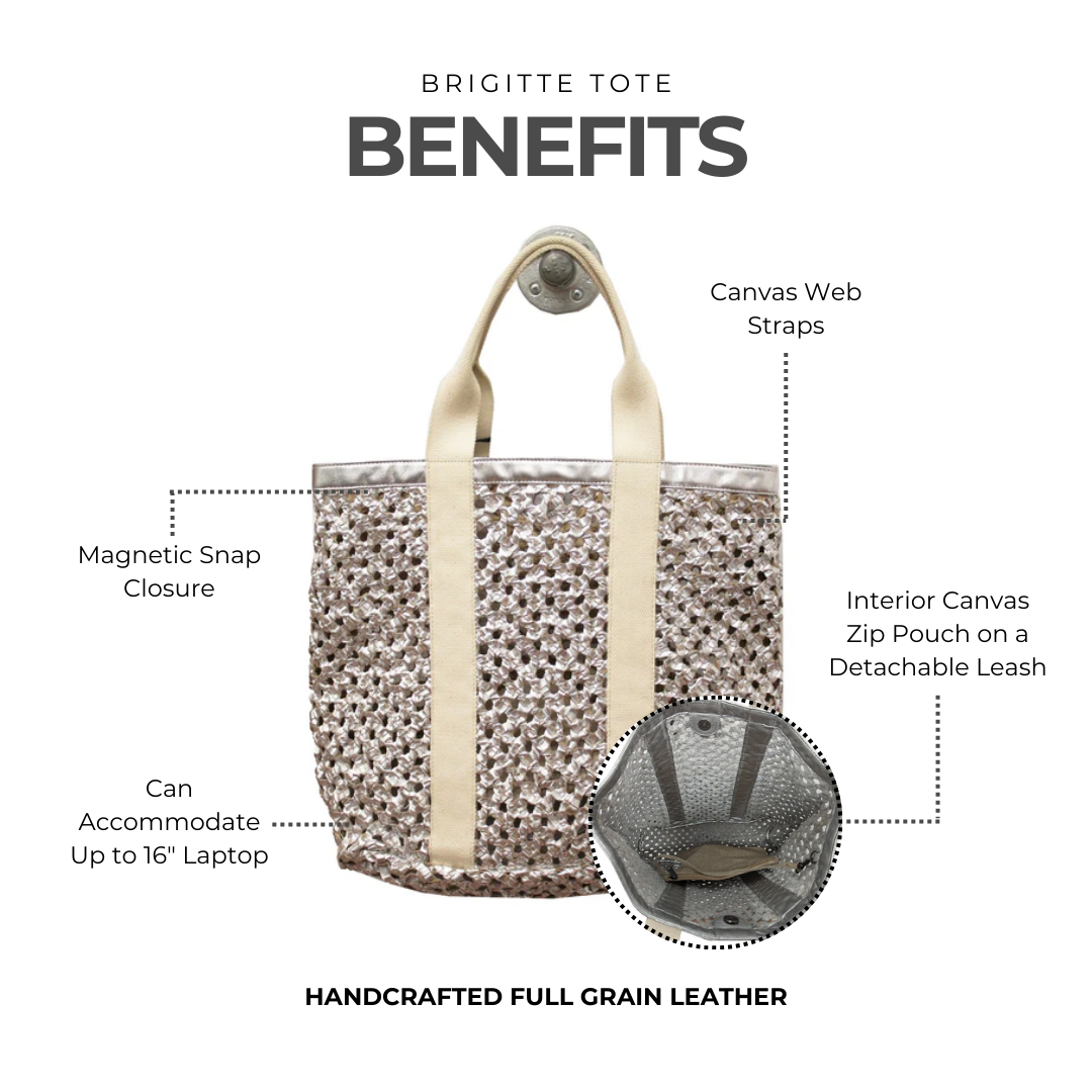 Brigitte Leather Tote Bag