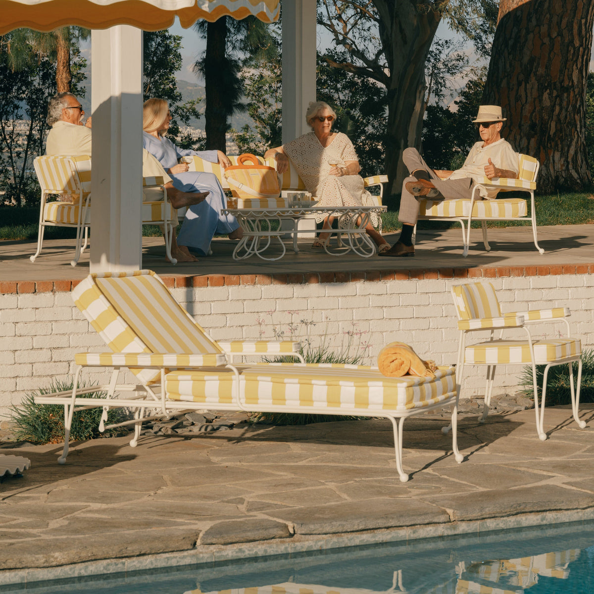 The Waterhouse Sun Lounger Armrest Set