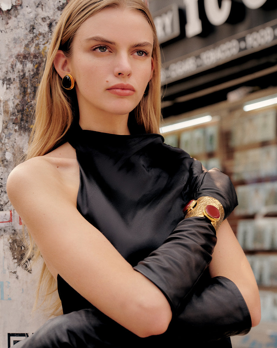 Ajourée II Carnelian Cuff