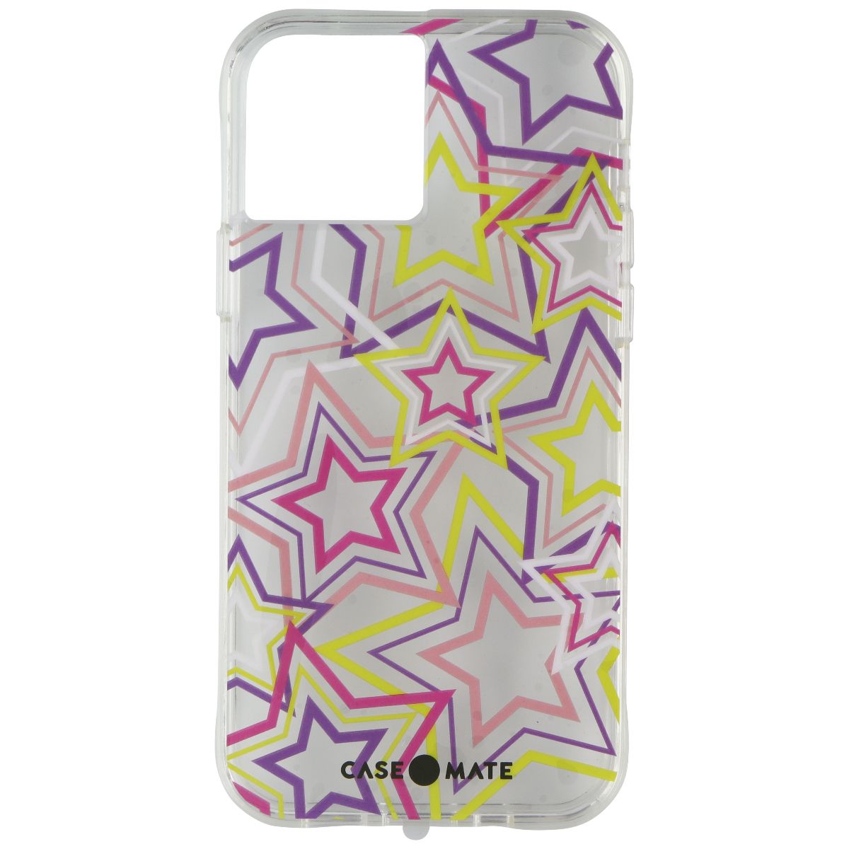 Case-Mate Hardshell Case for Apple iPhone 12 / iPhone 12 Pro - Neon Stars/Clear - New