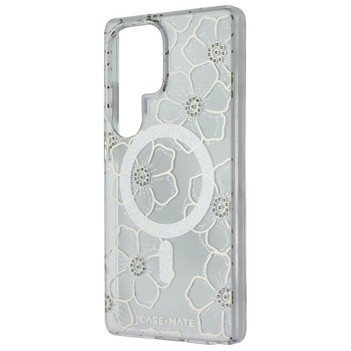 Case-Mate Magnetic Sparkle Case for Samsung Galaxy S25 Ultra - Floral Gems - New