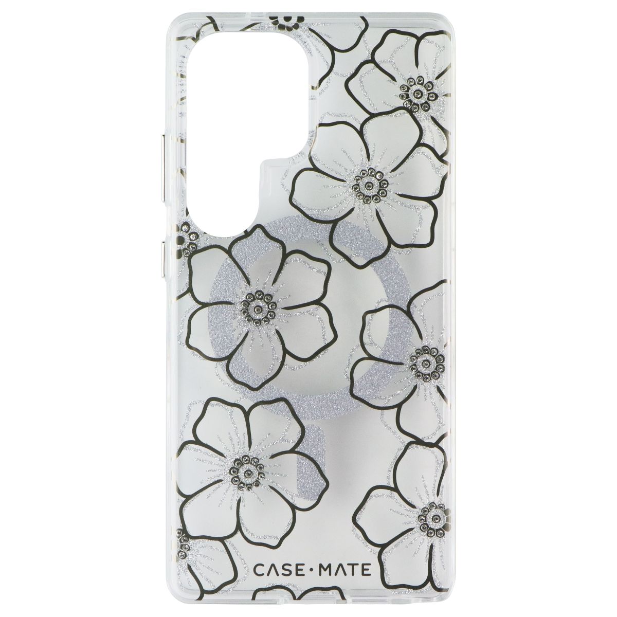 Case-Mate Magnetic Sparkle Case for Samsung Galaxy S25 Ultra - Floral Gems - New