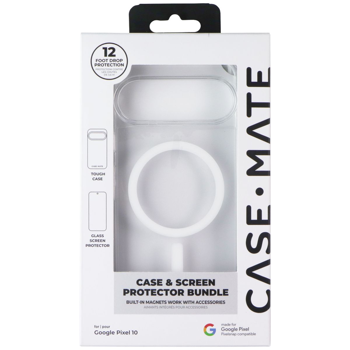 Case-Mate Bundle (Magnetic Tough Case/Screen) for Google Pixel 10 - Clear - New