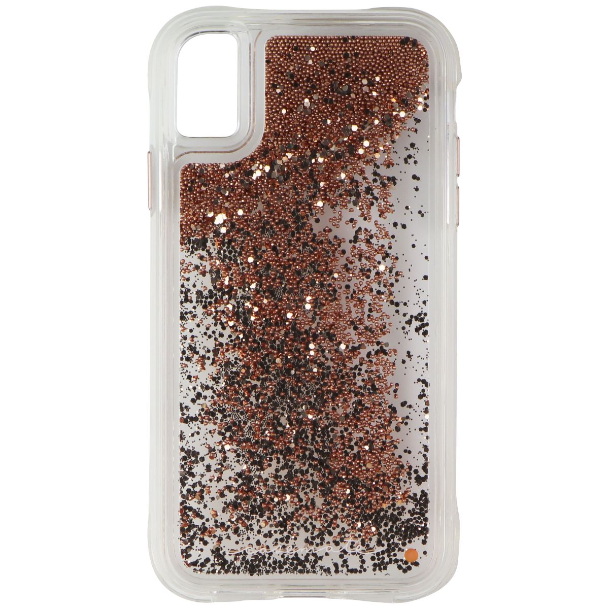 Case-Mate Waterfall Series Liquid Glitter Case for Apple iPhone XR - Gold - New