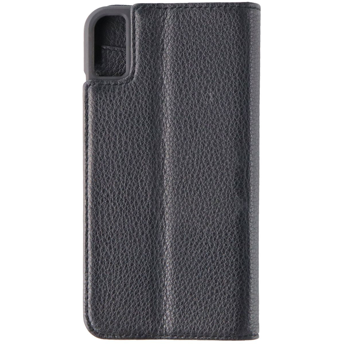 Case-Mate Wallet Folio Genuine Leather Case for Apple iPhone XS Max - Black - New