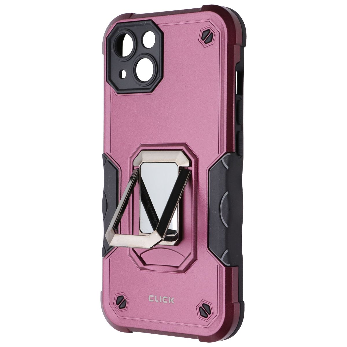 Click Pro Series Case with Kickstand for Apple iPhone 13 - Burgundy - New