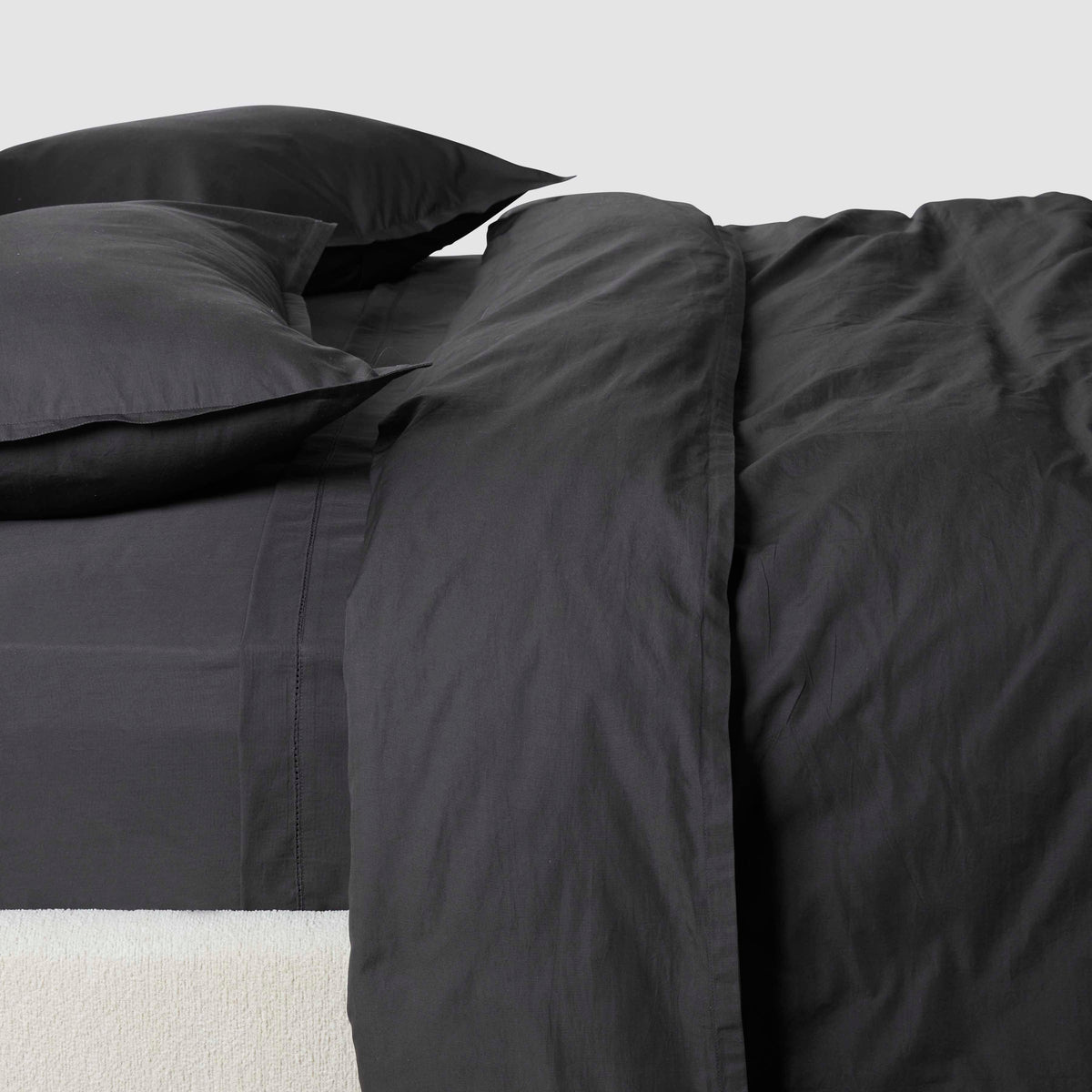 Stonewashed Organic Cotton Percale Duvet Cover