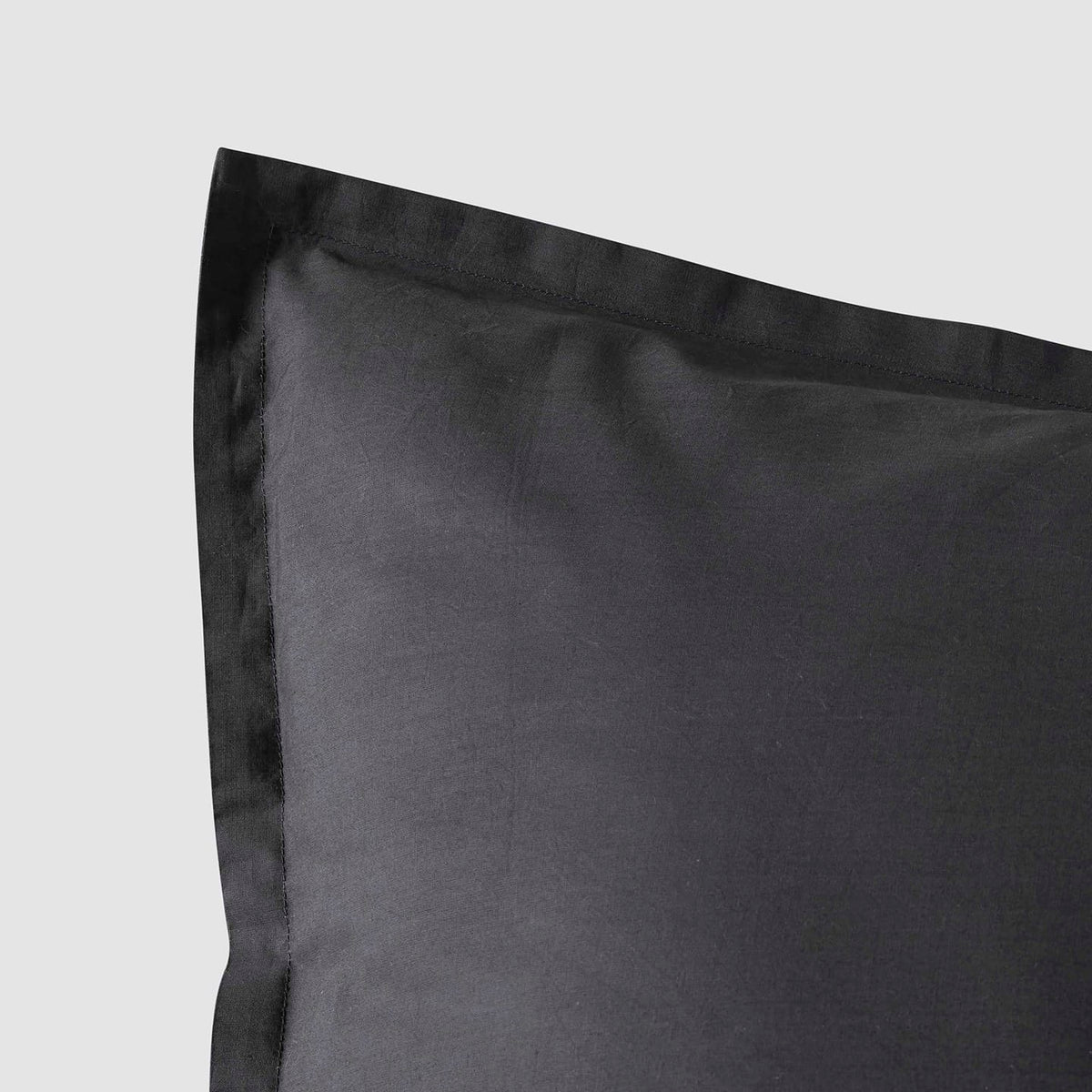 Stonewashed Organic Cotton Percale Euro Shams
