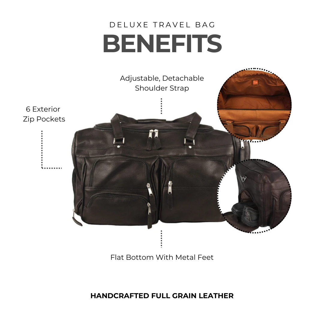 Charleston Leather Duffel Bag