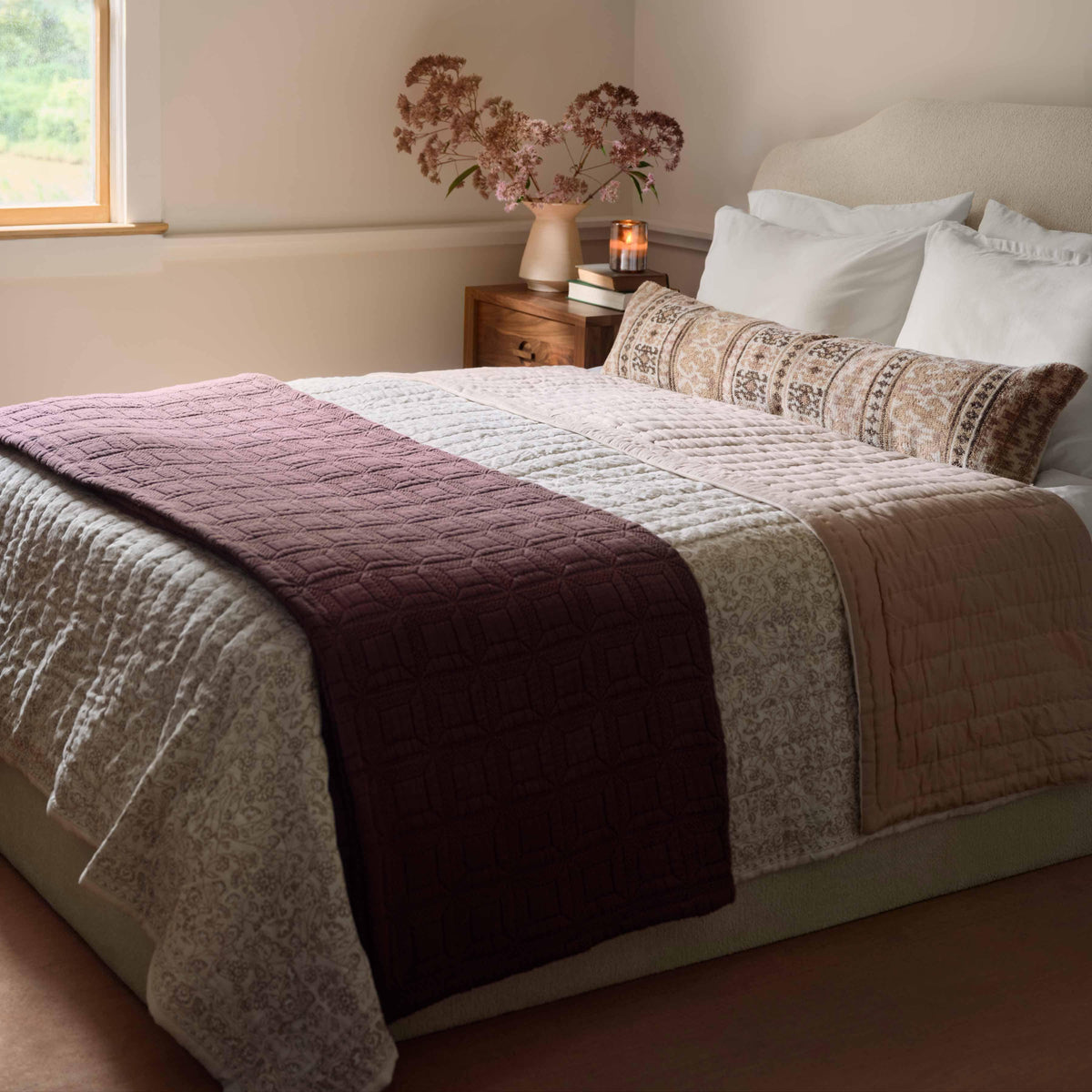 Lianna Block Print Quilt