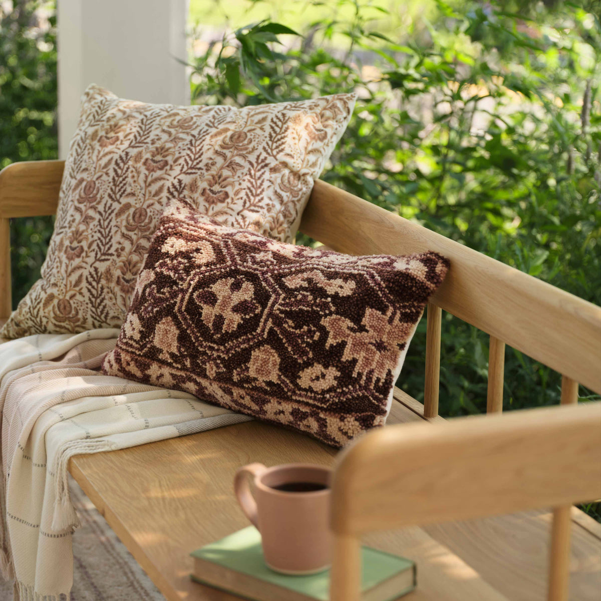 Sylvia Hand-Knotted Small Lumbar Pillow
