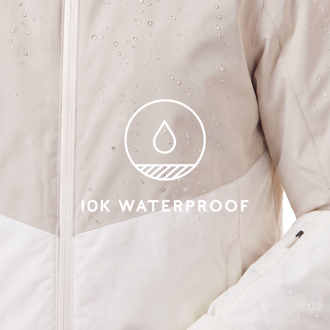 Corvara Womens Waterproof Insulated Ski Jacket - Simply Taupe