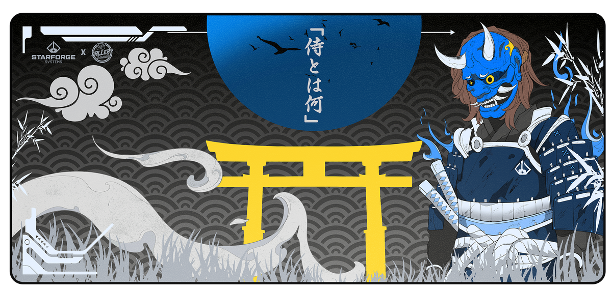 Azure Oni - Desk Mat