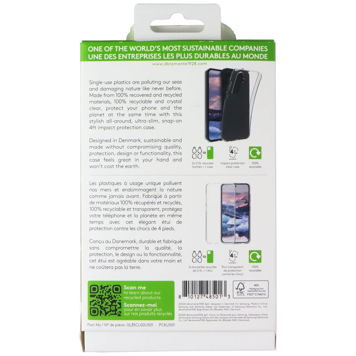 dbramante1928 Greenland Series Case for Samsung Galaxy A35 5G - Transparent - New