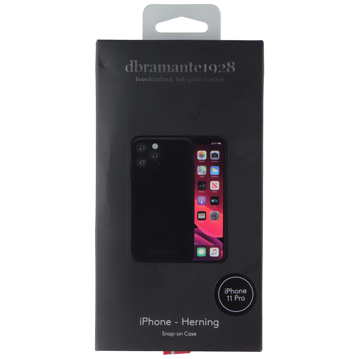 dbramante1928 Herning Snap-On Case for Apple iPhone 11 Pro - Black Leather - New