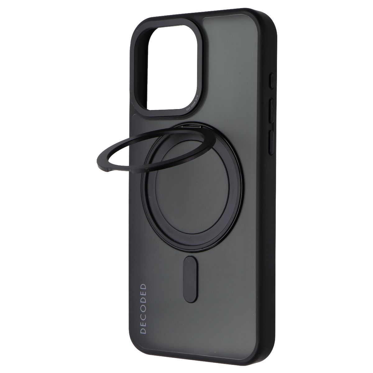 Decoded 360 Loop Stand Back Case for MagSafe for Apple iPhone 15 Pro Max - Black - New