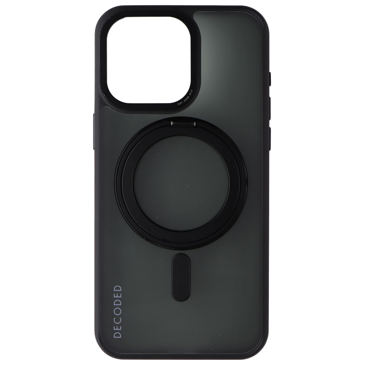 Decoded 360 Loop Stand Back Case for MagSafe for Apple iPhone 15 Pro Max - Black - New