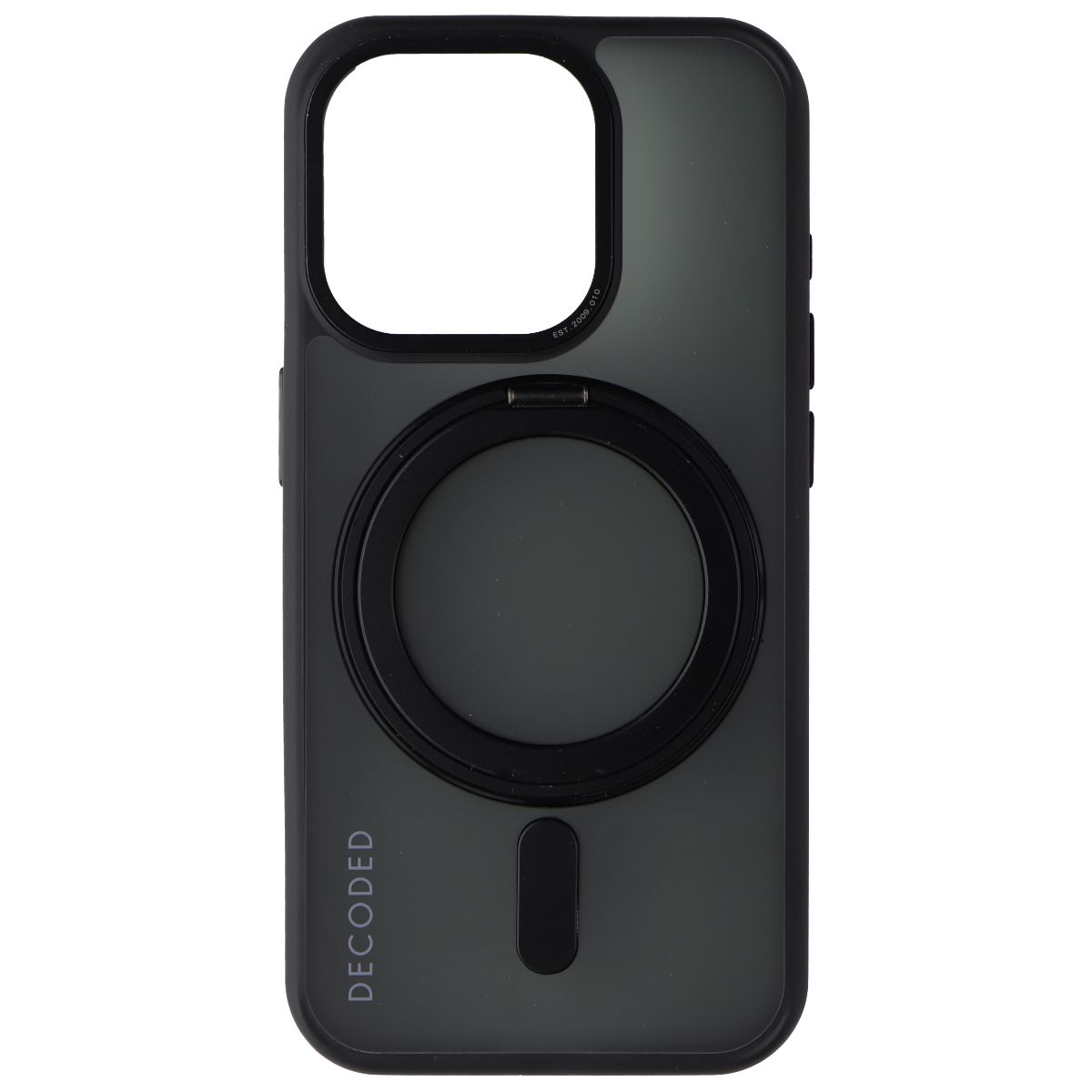 Decoded 360 Loop Stand Back Cover for MagSafe for iPhone 15 Pro - Frost Black - New