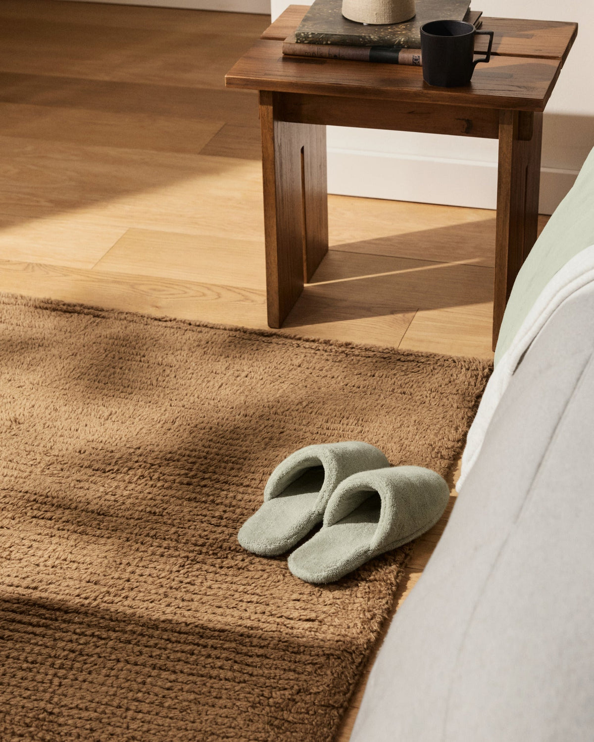 Classic Plush Slippers (Sage)