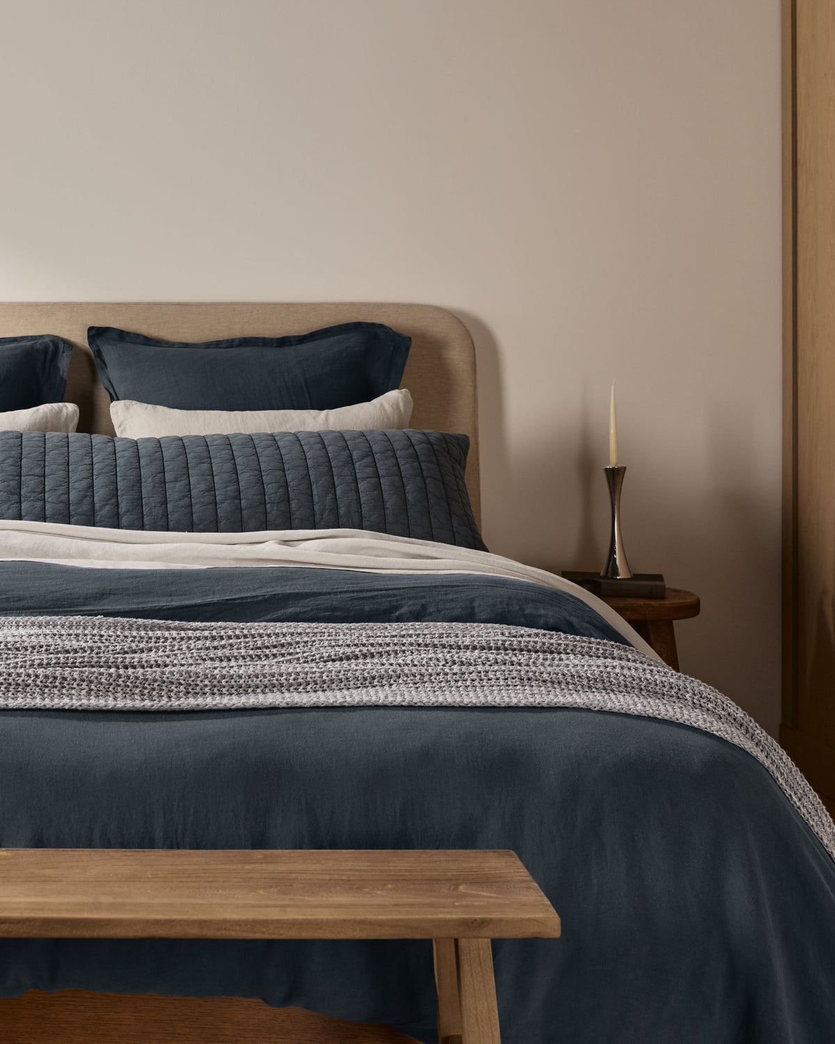 Garment Dyed Channel Body Pillow Cover - FINAL SALE (Dusk)
