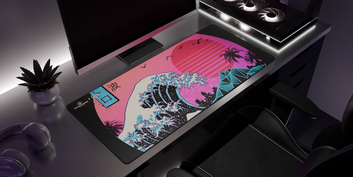 Retro Wave - Desk Mat