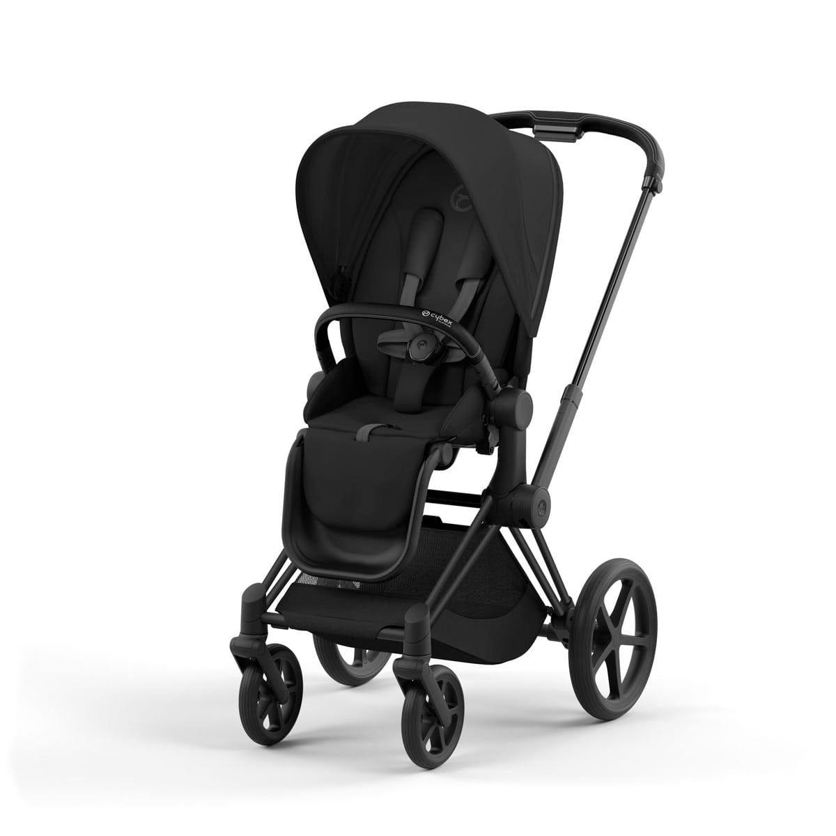 Cybex OPEN BOX Priam 4 Stroller (One Box) - Matte Black / Sepia Black