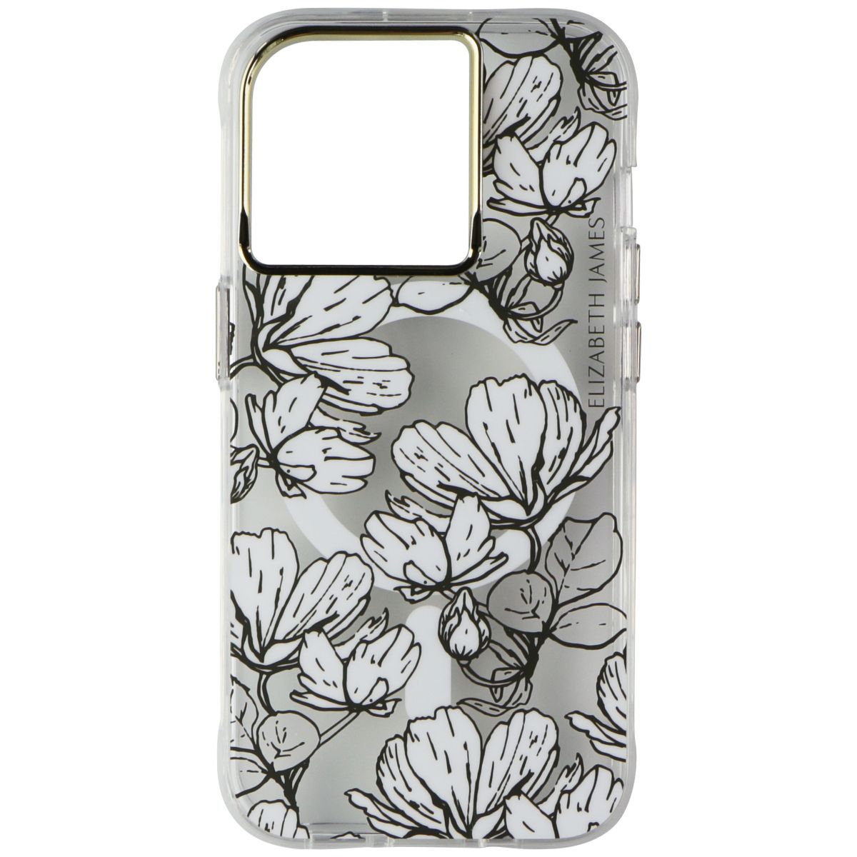Elizabeth James Case for MagSafe for iPhone 15 Pro - Sunday in Soho Clear/Gold - New