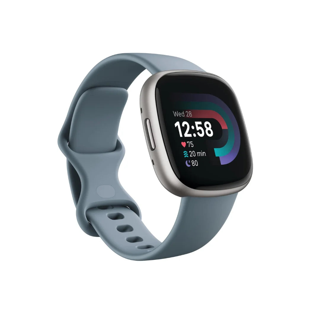 Fitbit Versa 4 Fitness Smartwatch – Platinum – FB523SRAG-US