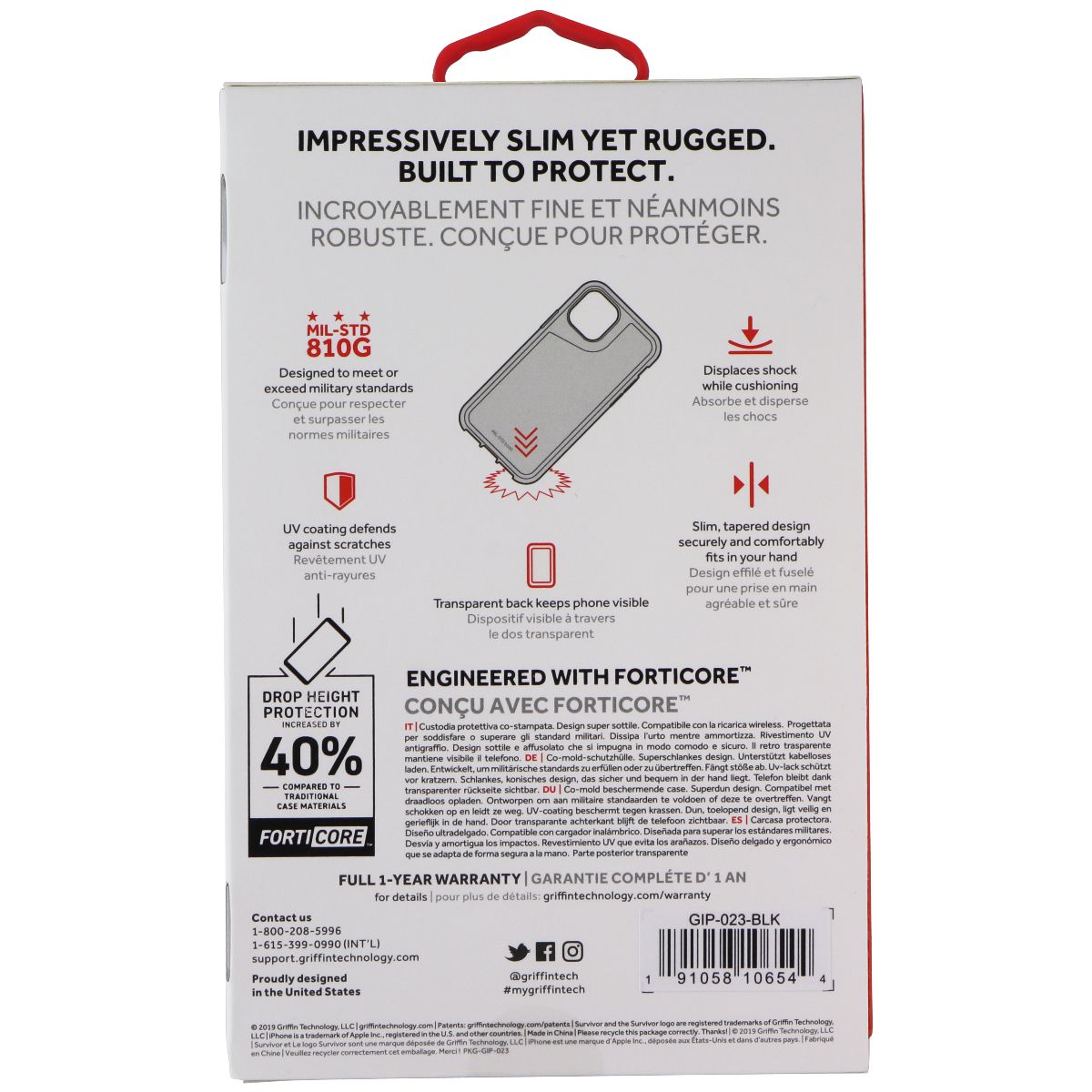 Griffin Survivor Strong Series Case for Apple iPhone 11 Pro - Black - New