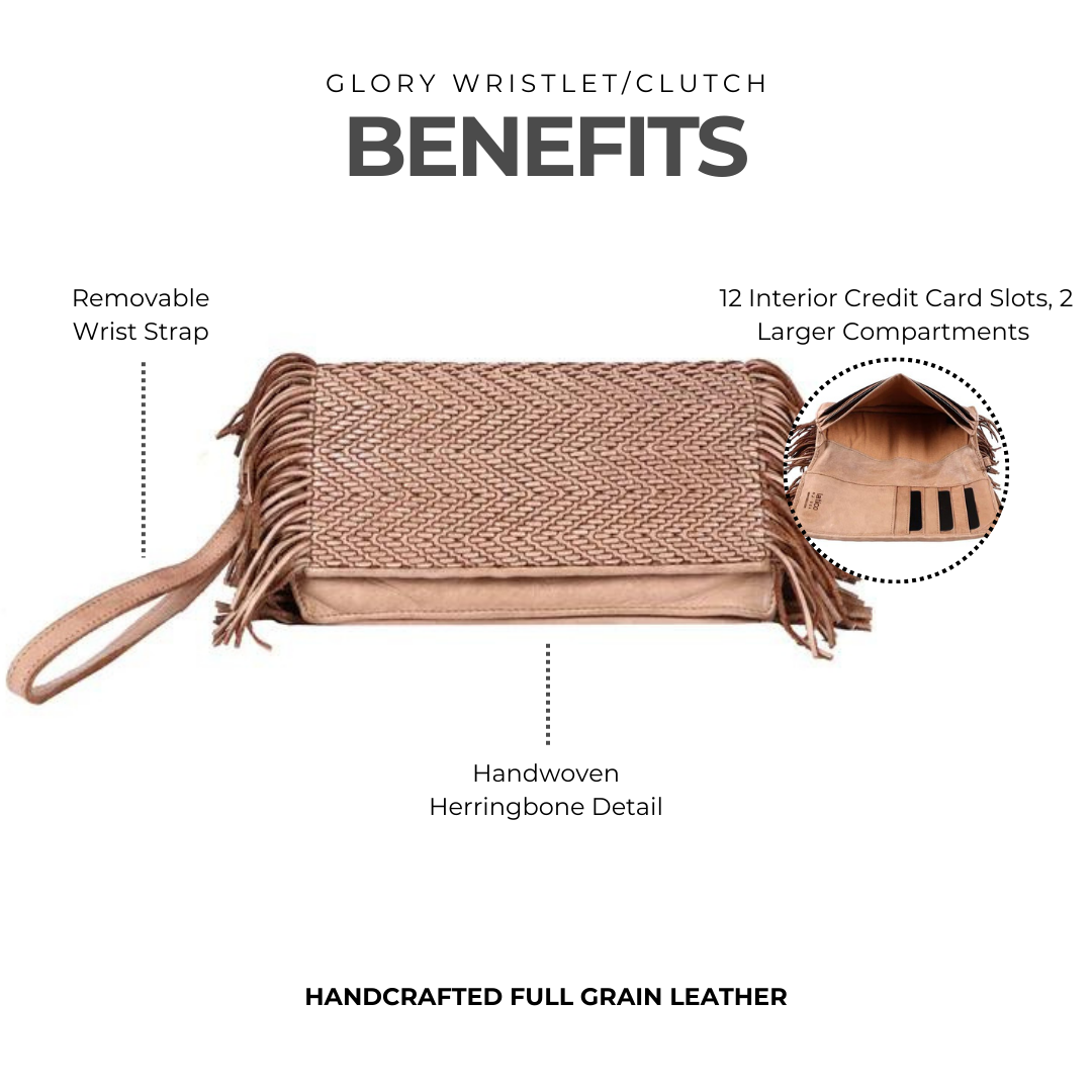 Glory Leather Clutch