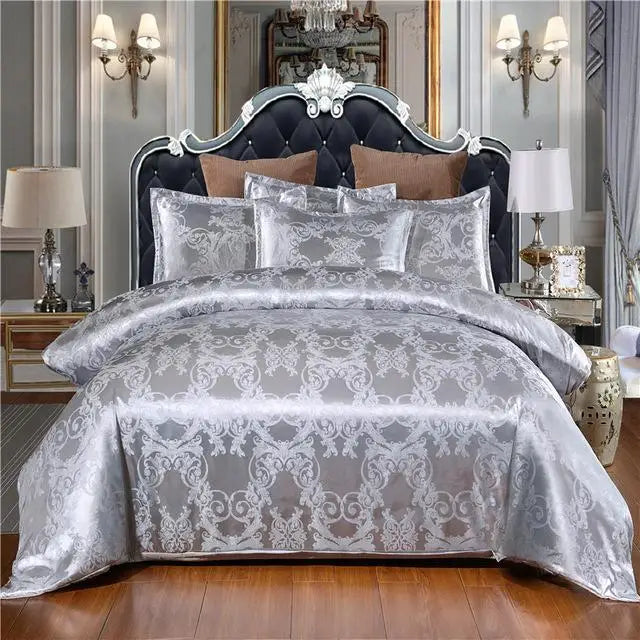 Luxury Gold Silk-Look Bedding Set