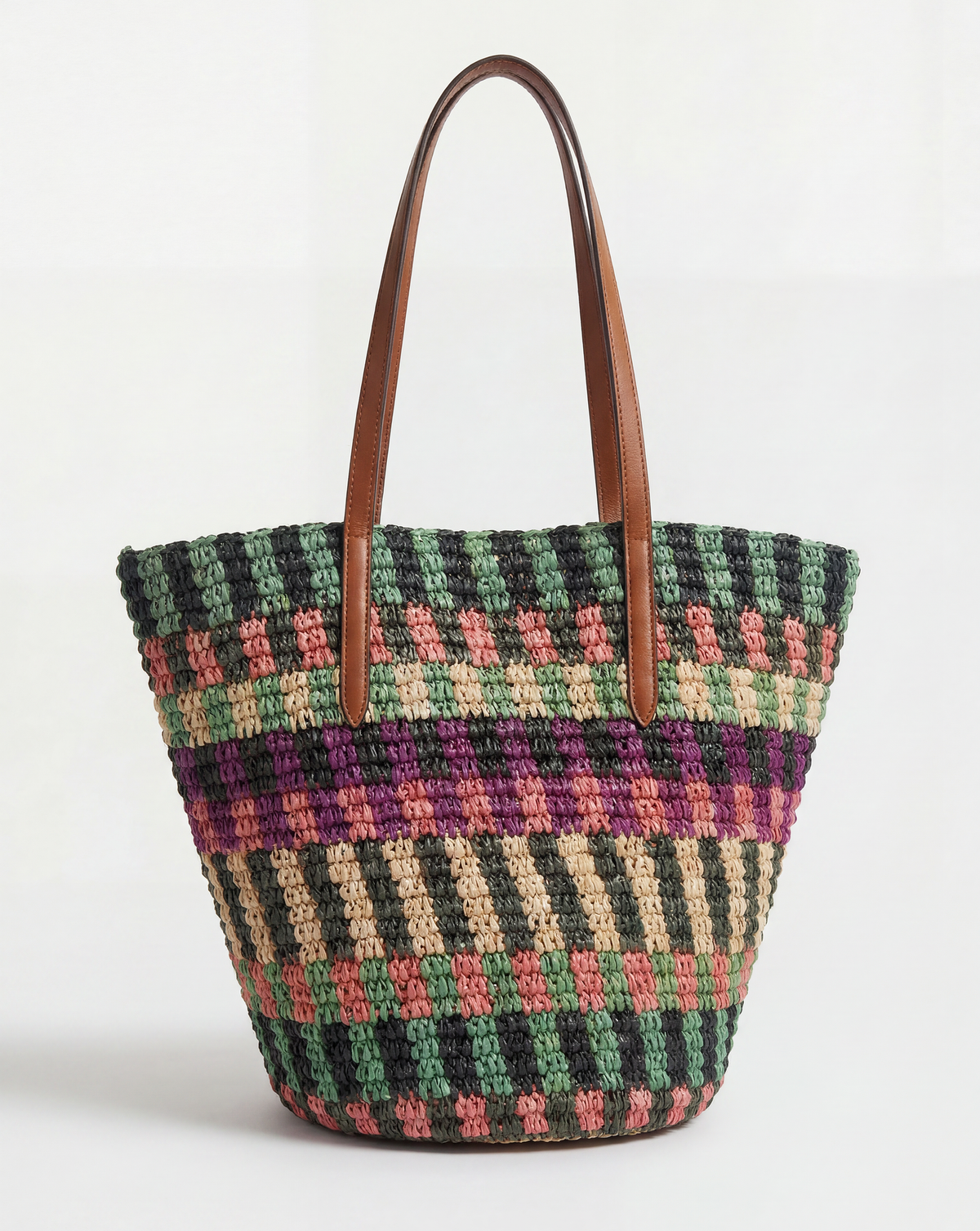 Raffia Anchor Basket Tote