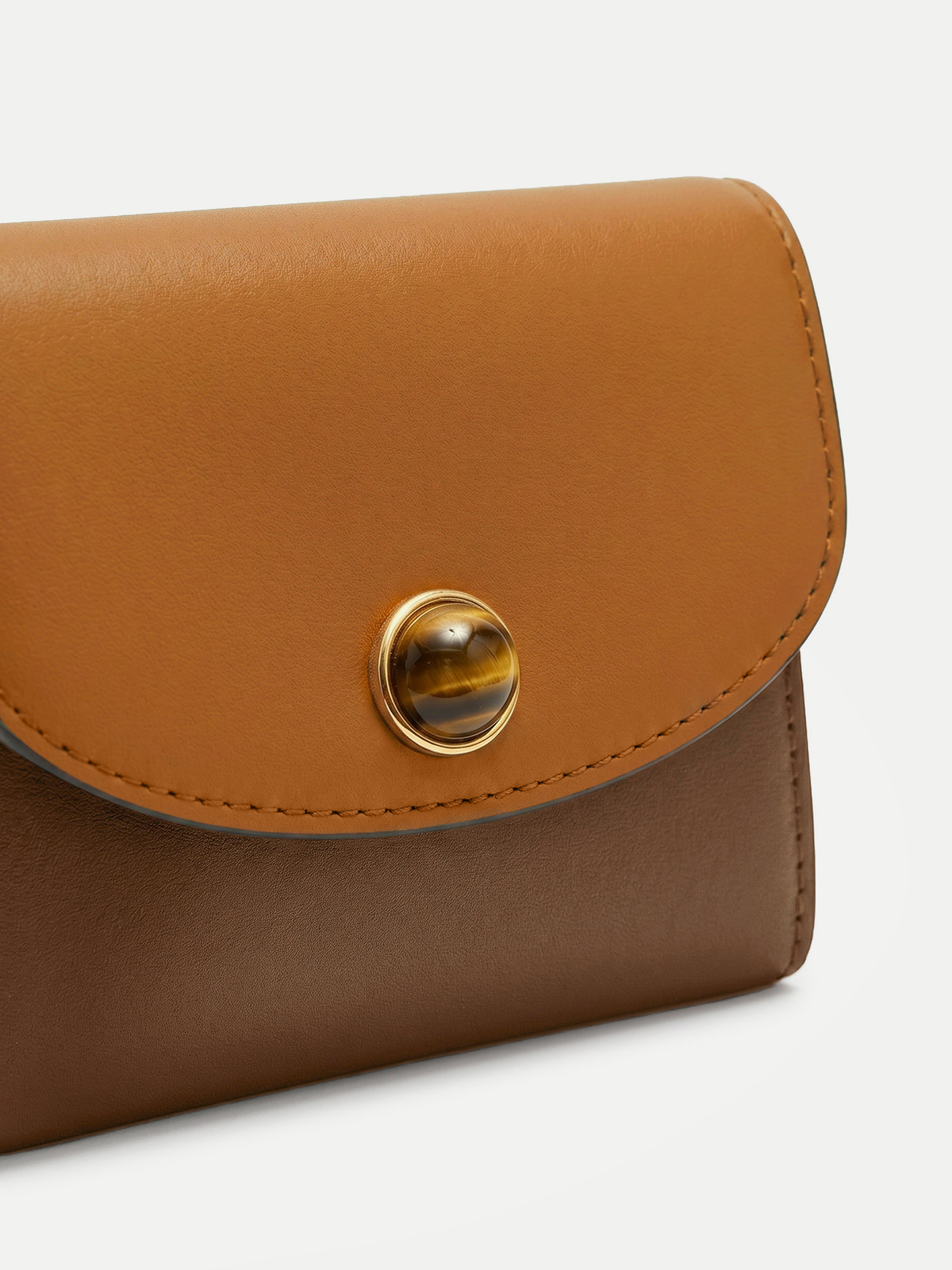 Color-Block Flap Card Holder