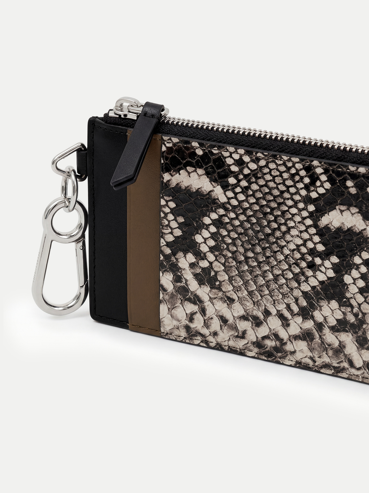 Snake-Embossed Card Holder
