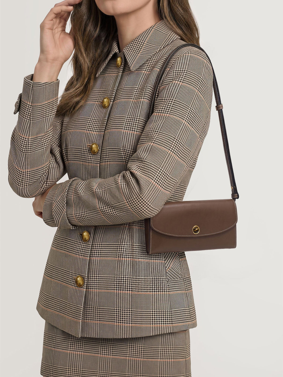Leather Crossbody Wallet
