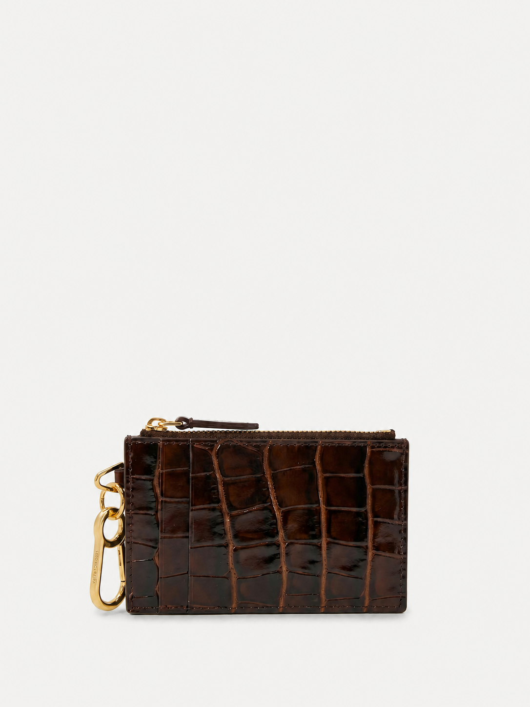 Croc-Embossed Card Holder