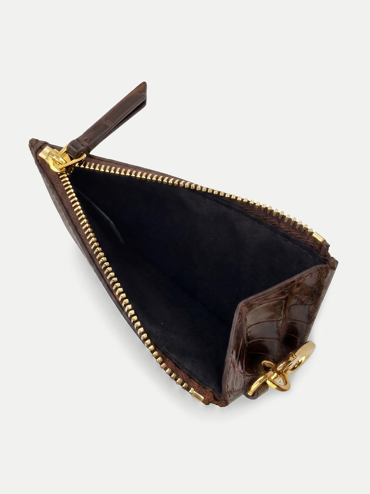 Croc-Embossed Card Holder