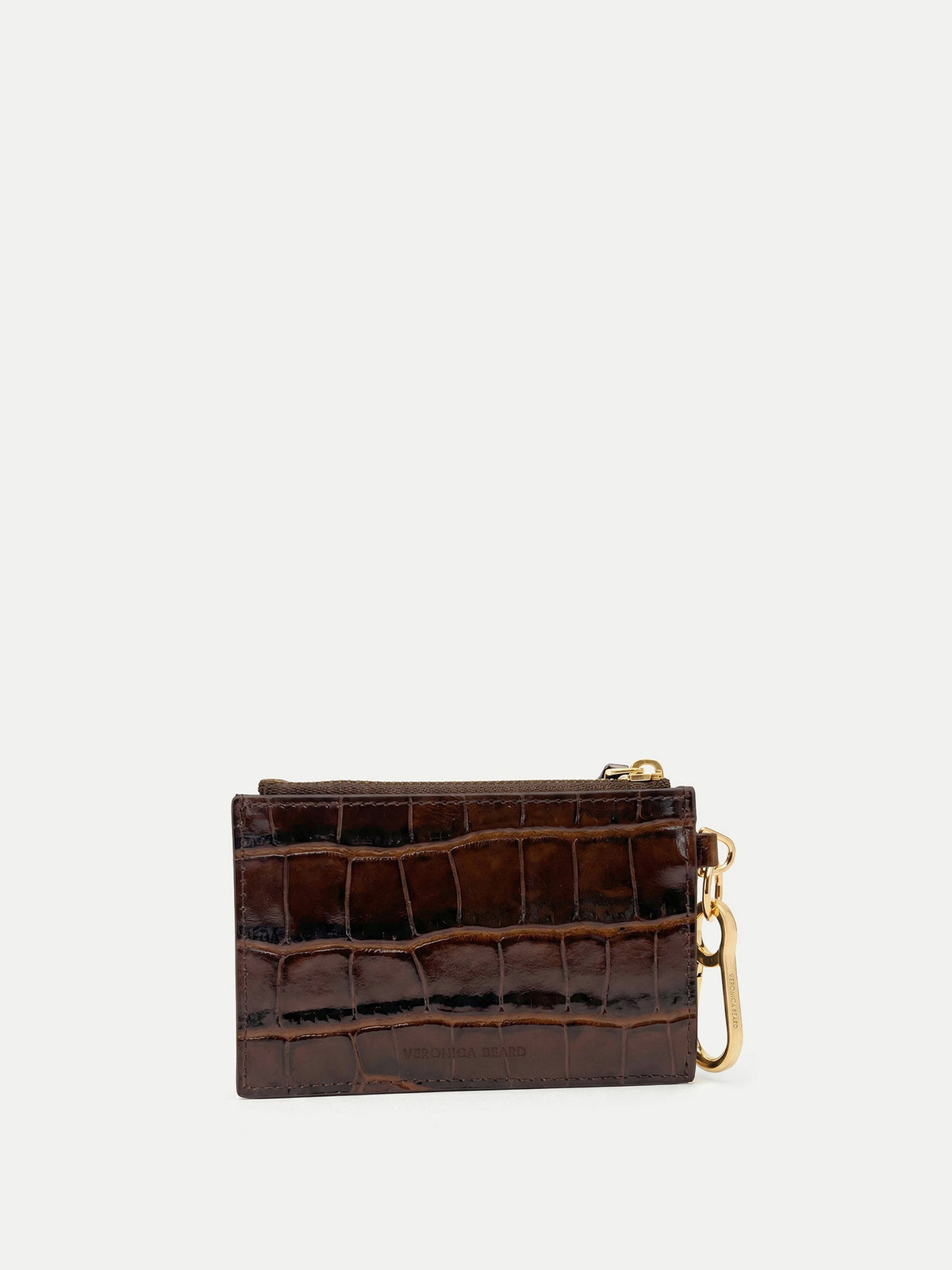 Croc-Embossed Card Holder
