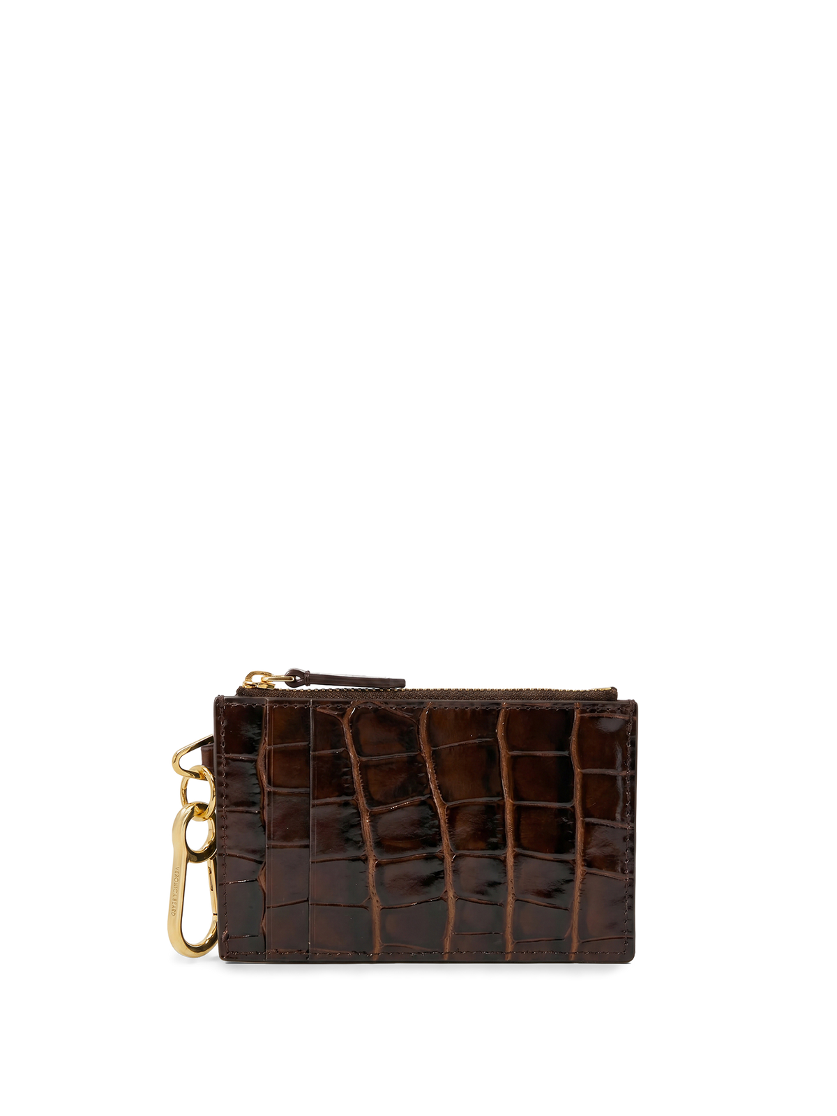 Croc-Embossed Card Holder