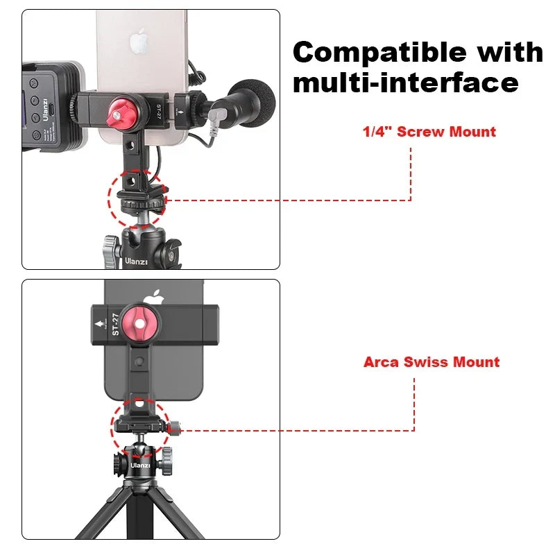 Ulanzi ST-27 Metal Phone Holder Clamp
