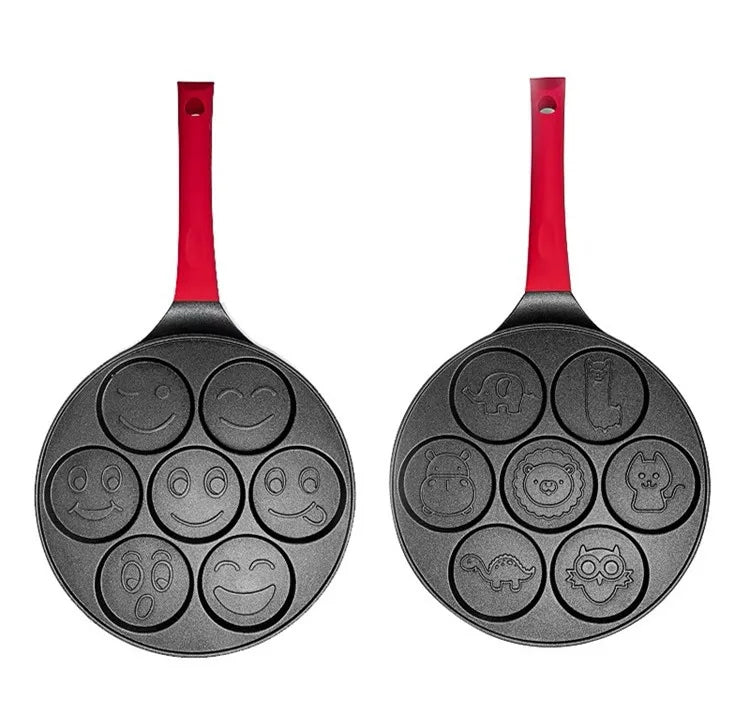 Seven-Hole Breakfast Nonstick Frying Pan