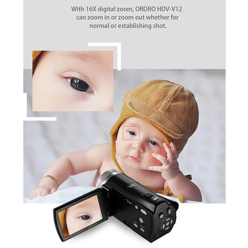 Ordro V12 Vlogging Camera