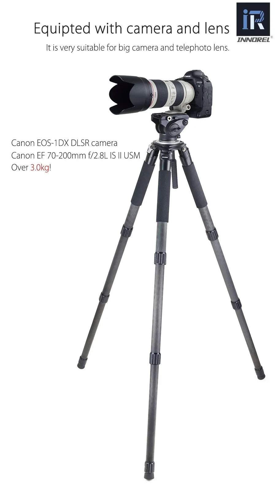 INNOREL RT90C (LT404C) Heavy Duty Tripod