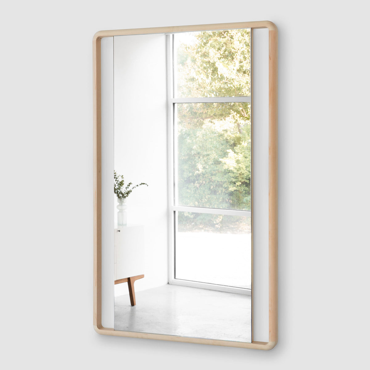 Hinoki Wood Wall Mirror