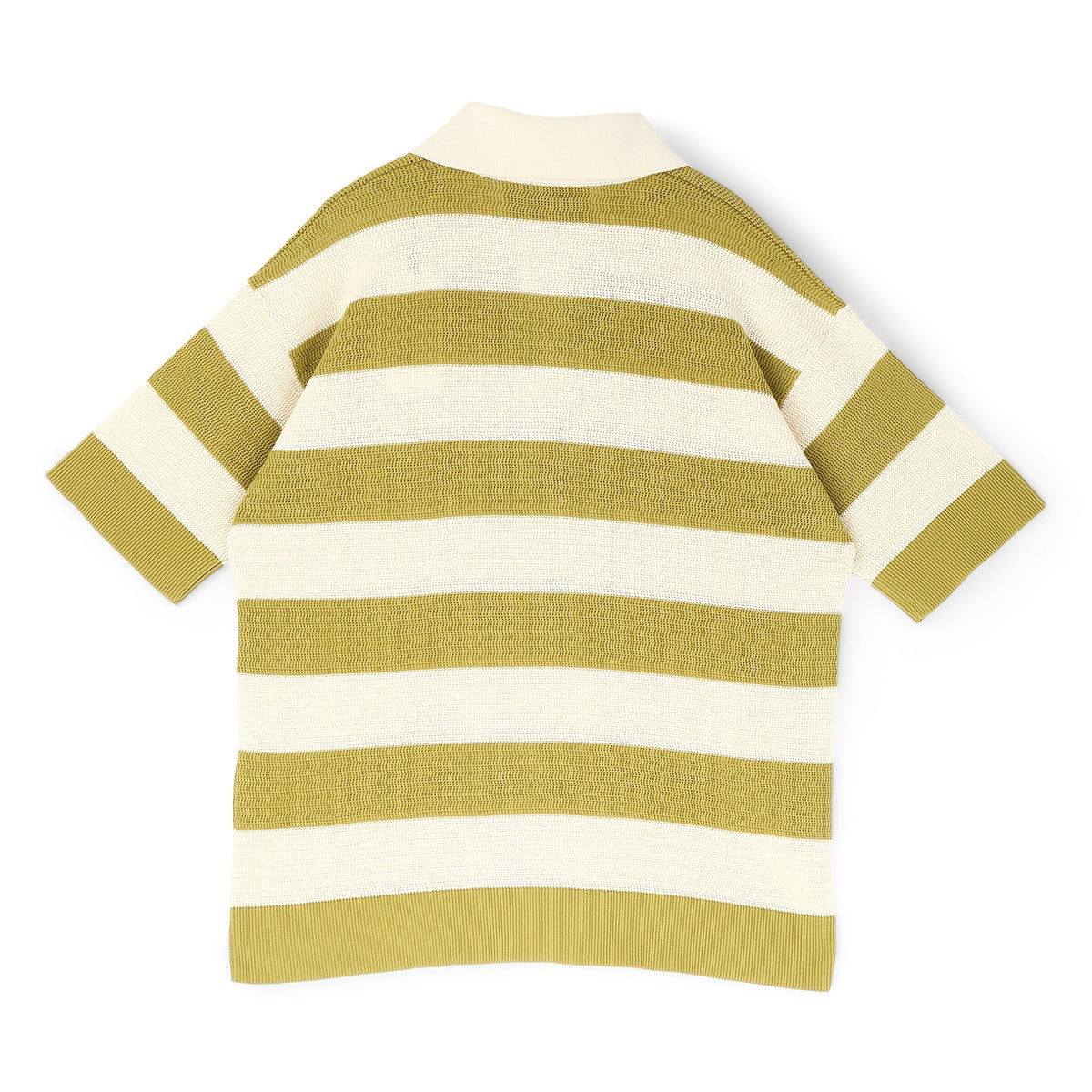 AMI Paris Short Sleeves Polo With AMI De Couer Patch (Blanc creme/Matcha)