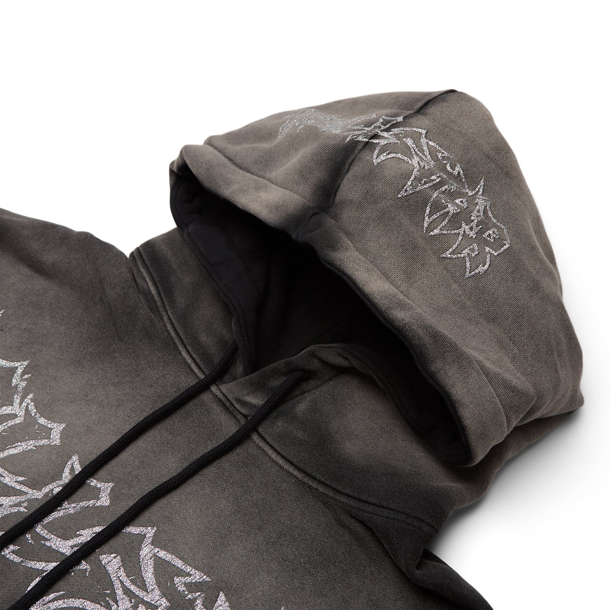 Hellstar Stars Shine Graffiti Hoodie (Black)