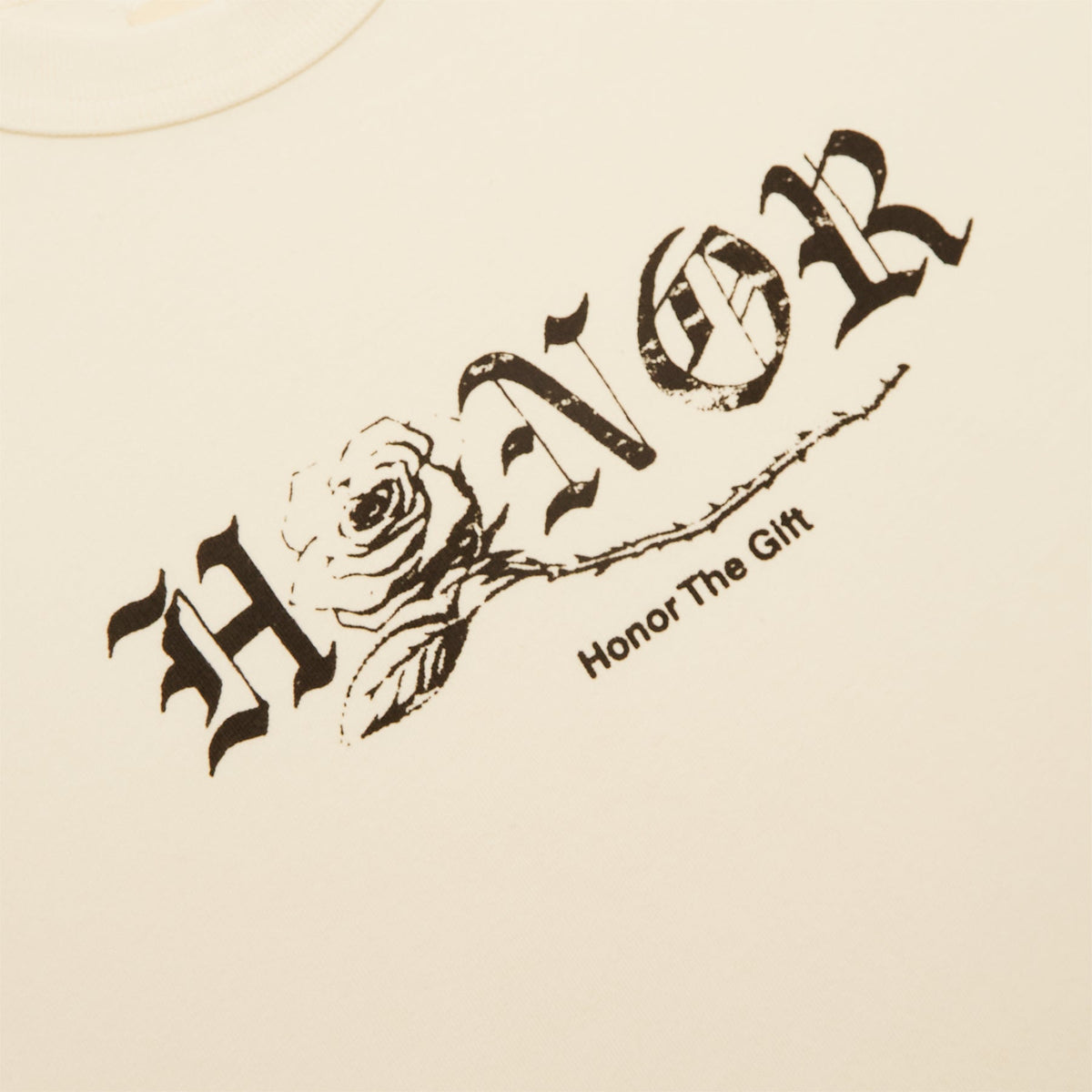 Honor The Gift Fallen Rose Tee (Bone)